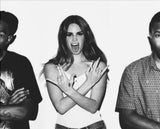 Black and White Pop Culture Trio Horizontal Framed Poster