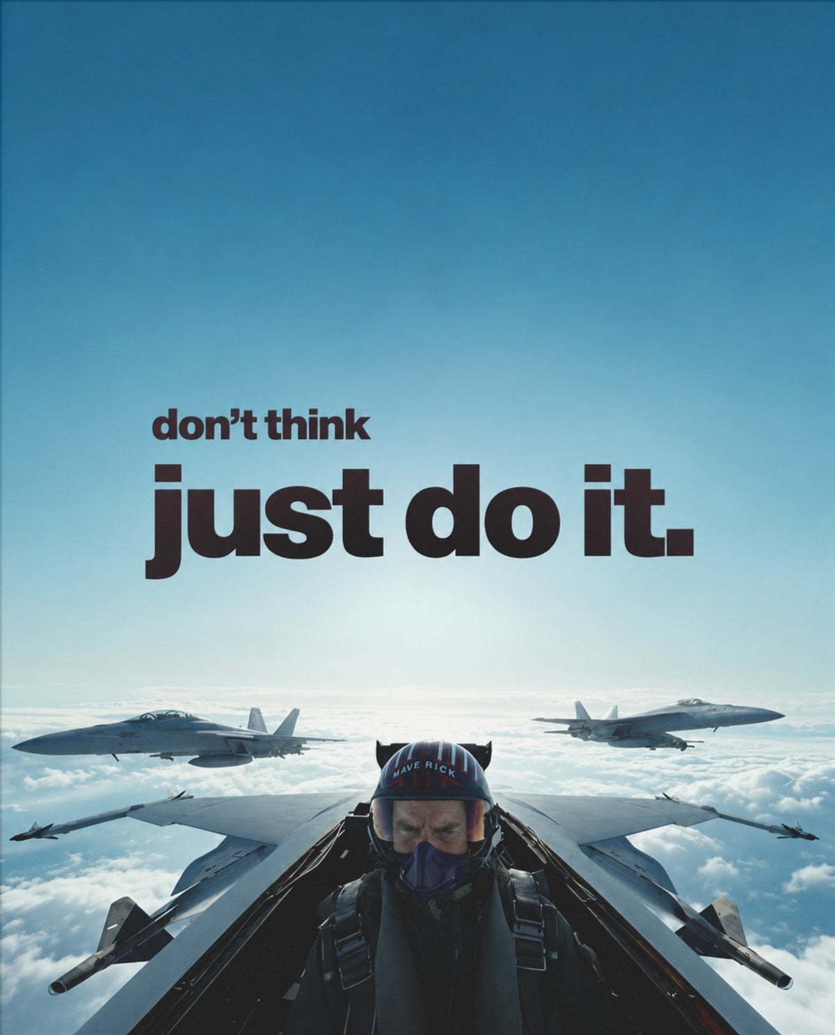 Just Do It – Aviation-Poster – Motiv in voller Größe