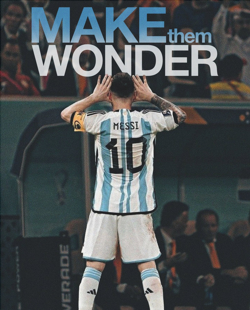 Make Them Wonder – Messi Fußball-Poster