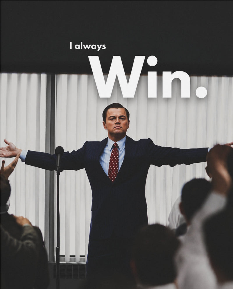 I Always Win – Motivationsposter