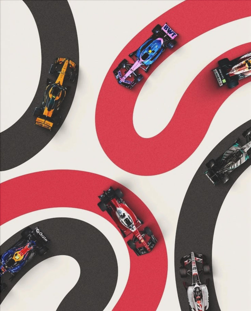 Race Track Loop – Racing-Art-Poster