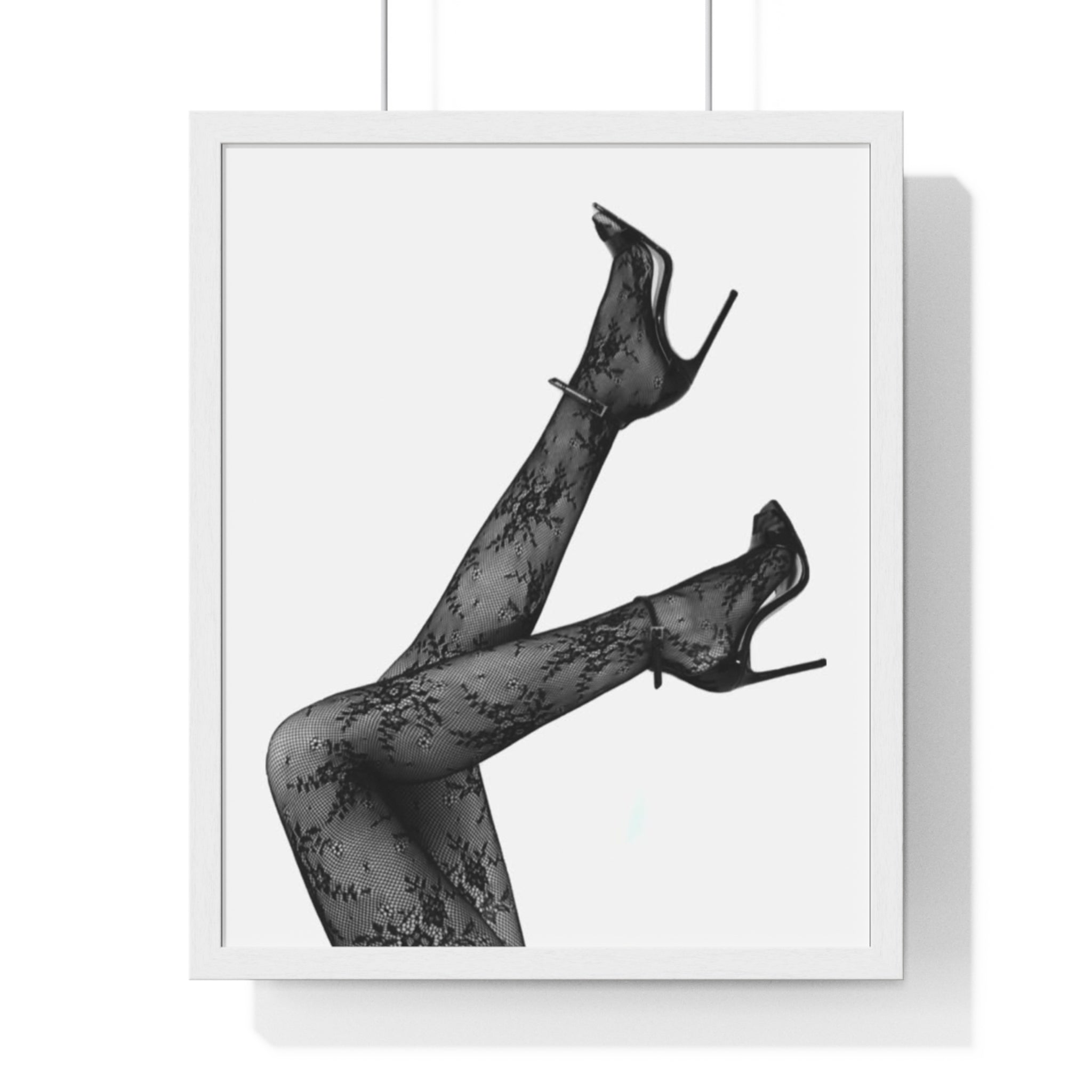 Glamorous High Heel Legs Vertical Framed Poster