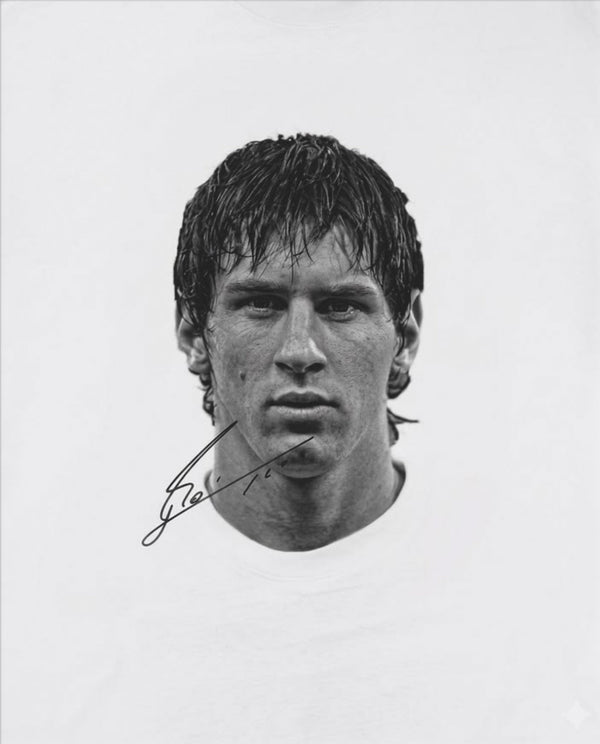 Signed Icon – Portrait-Poster in Schwarz-Weiß