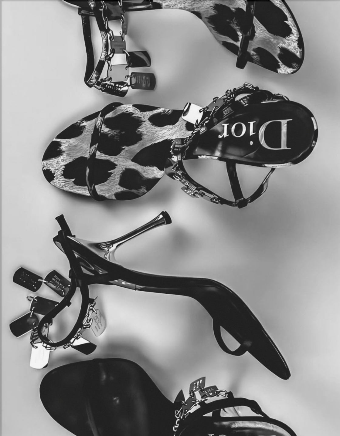 Designer Heels – Fashion-Poster in Schwarz-Weiß – Motiv in voller Größe