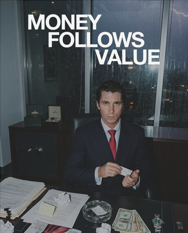 Money Follows Value – Office-Poster