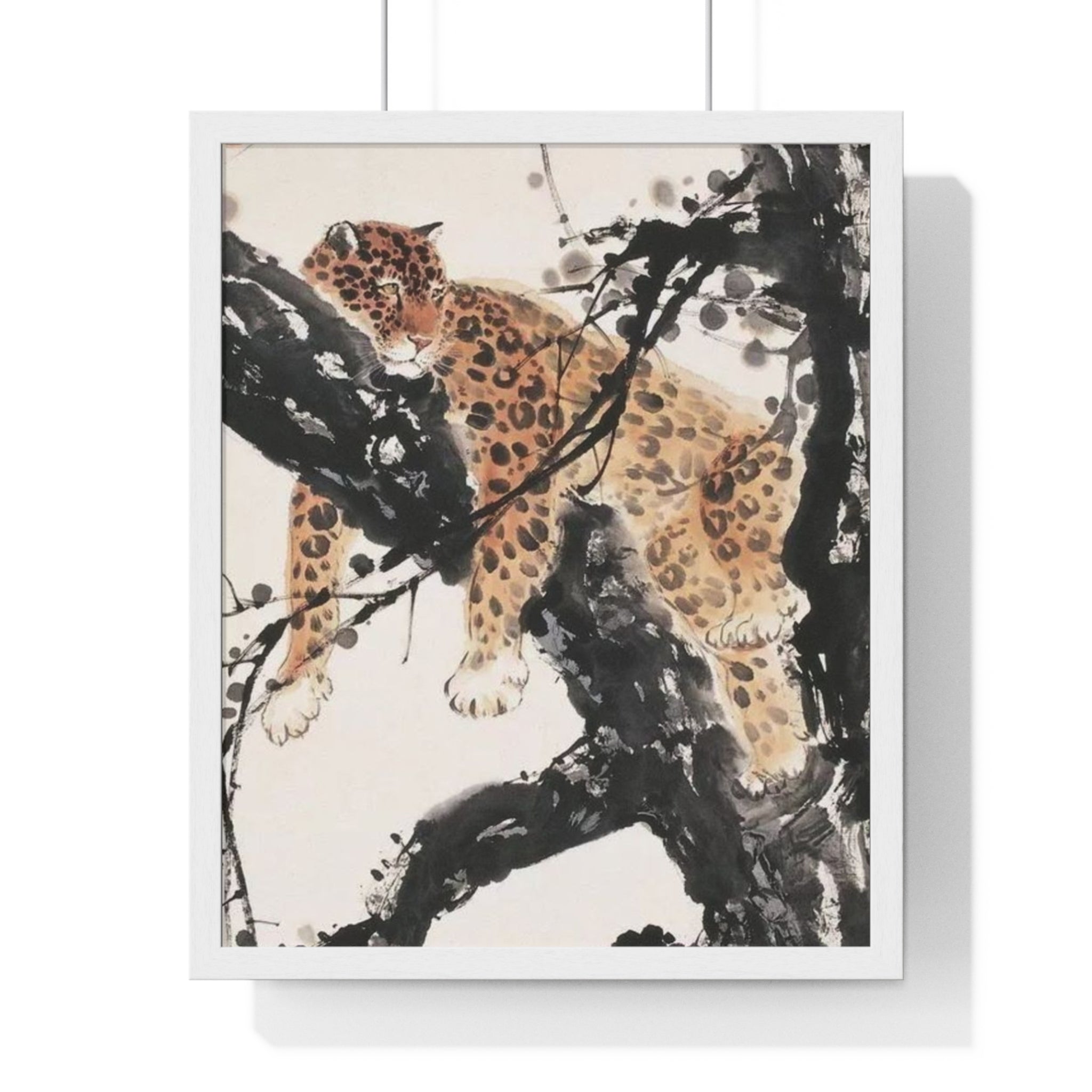 Framed Leopard Wall Art Poster