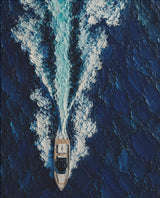 Yacht auf offener See – Ozean-Poster
