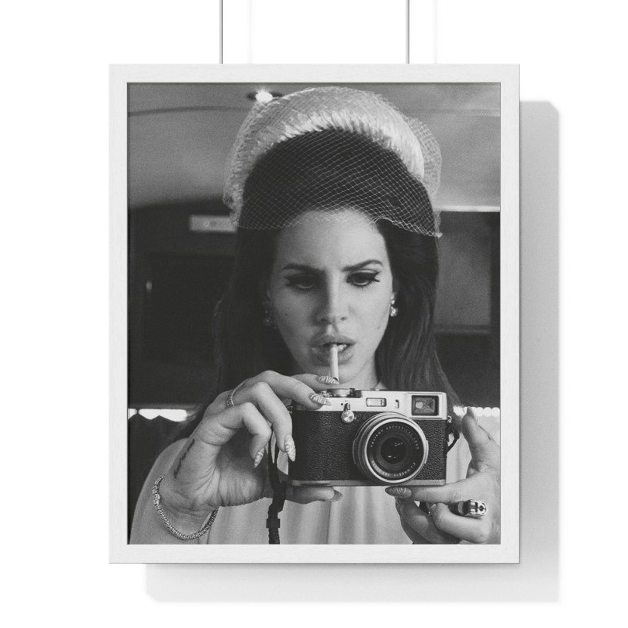 Black and White Vintage Camera Photography Framed Poster