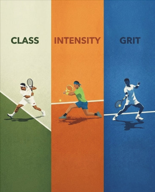 Class. Intensity. Grit. – Tennis-Poster