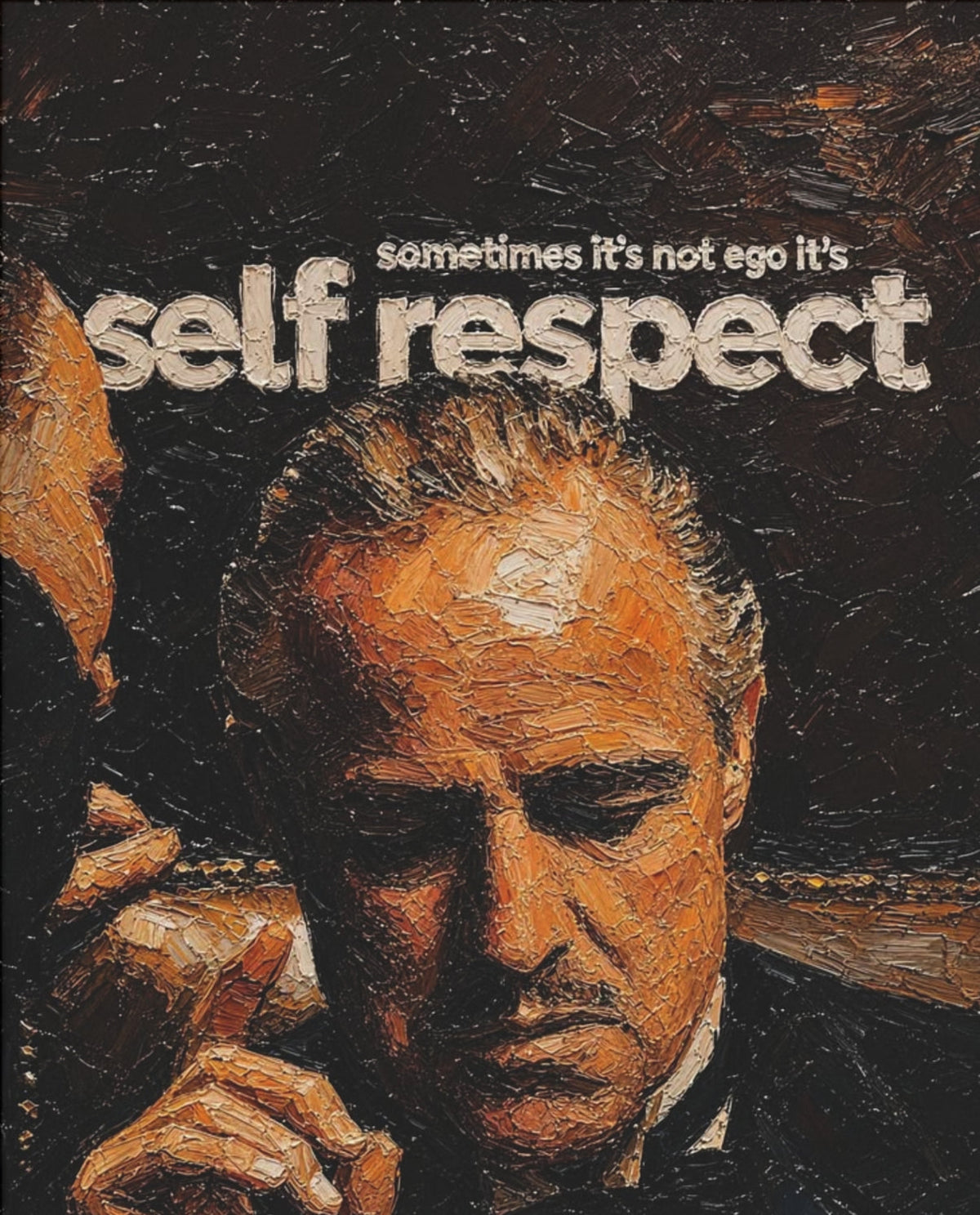Self Respect – Vintage-Quote-Poster – Motiv in voller Größe