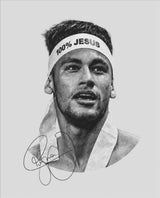 Jesus Headband – Athleten-Portrait-Poster