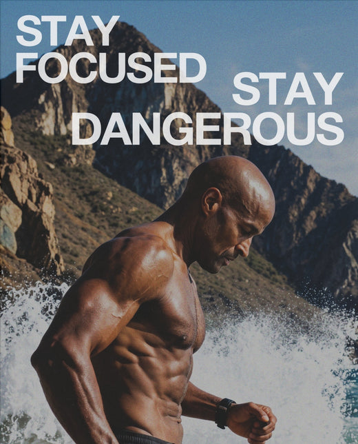 Stay Focused, Stay Dangerous – Fitness-Poster