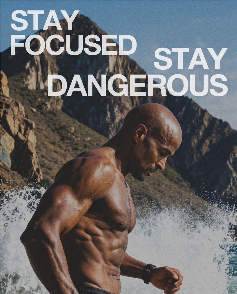 Stay Focused, Stay Dangerous – Fitness-Poster