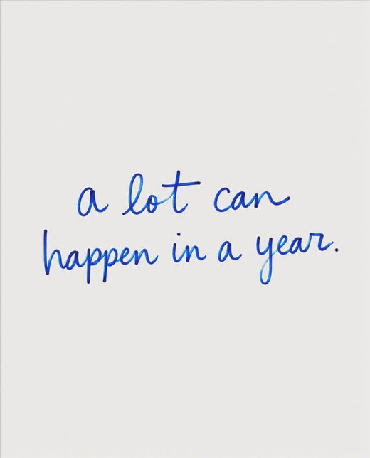 A Lot Can Happen in a Year – Motivationsposter