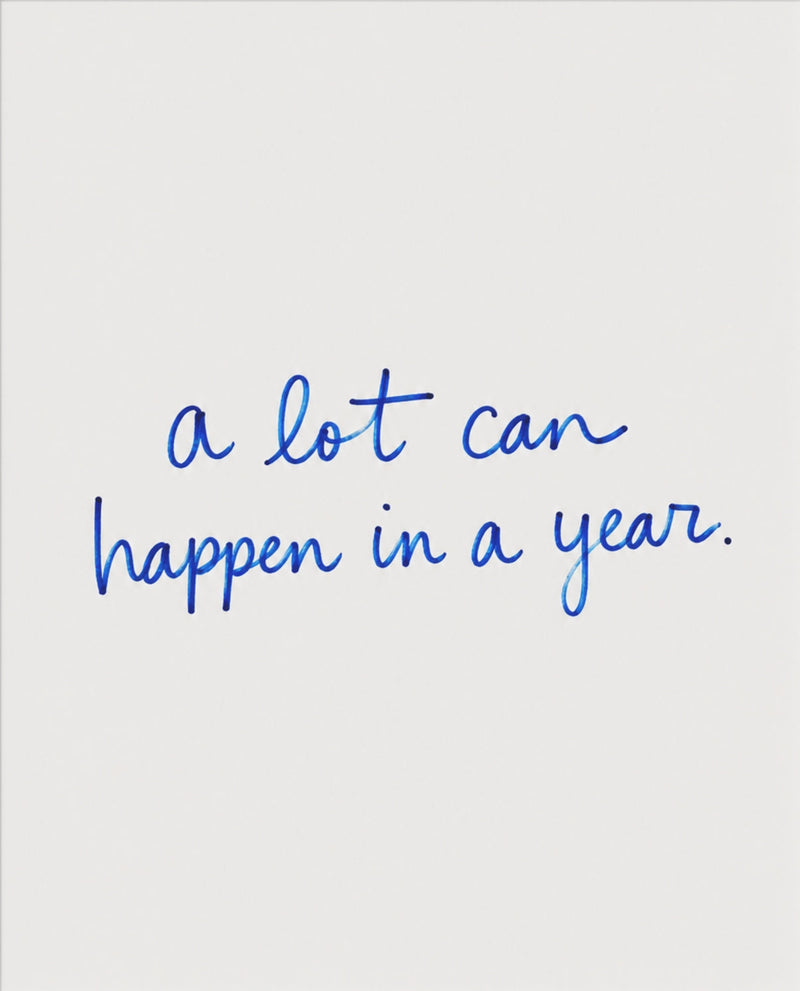 A Lot Can Happen in a Year – Motivationsposter