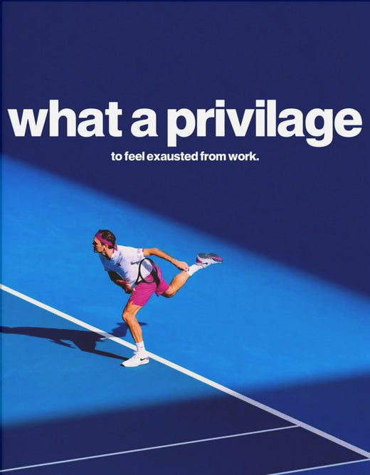 What a Privilege – Tennis-Poster mit Augenzwinkern