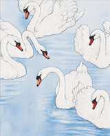 Schwanensee – Aquarell-Poster