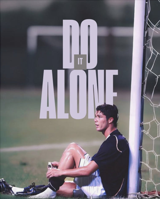 Do It Alone – Fußball-Poster