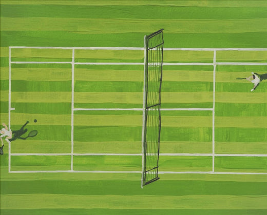 Tennis Court Aerial – Tennis-Poster