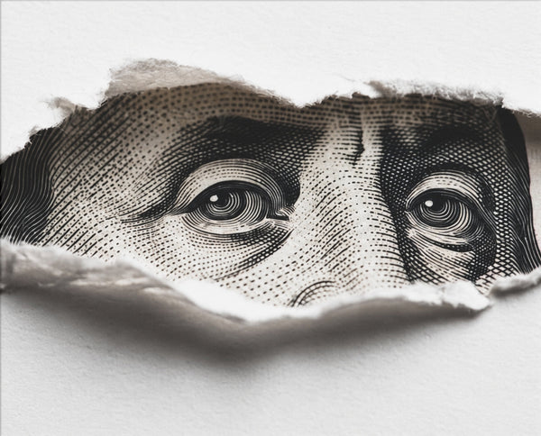 Watching Eyes – Money-Art-Poster (Querformat)