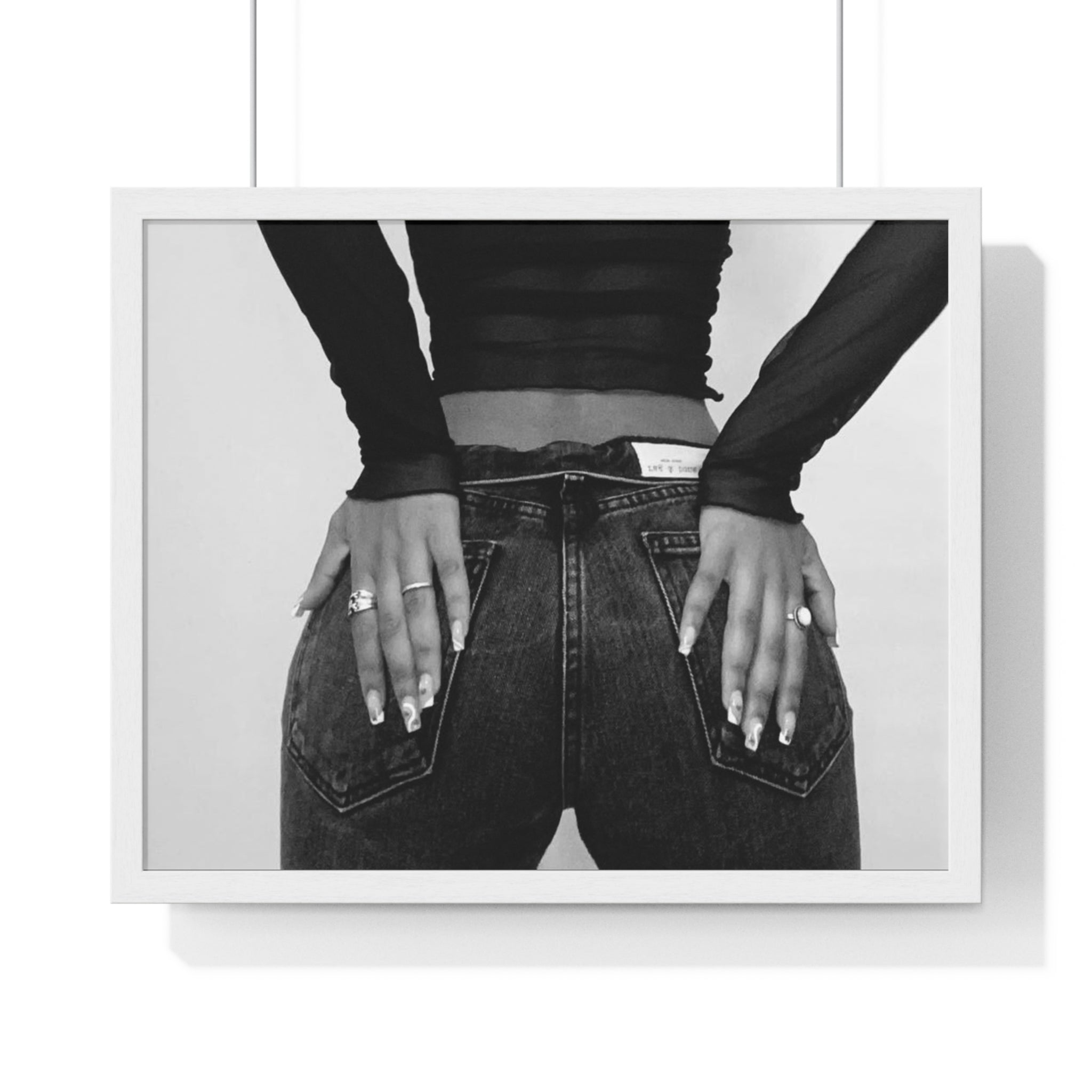 Black and White Fashion Photography Framed Poster