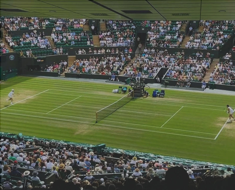Wimbledon von oben – Tennis-Poster