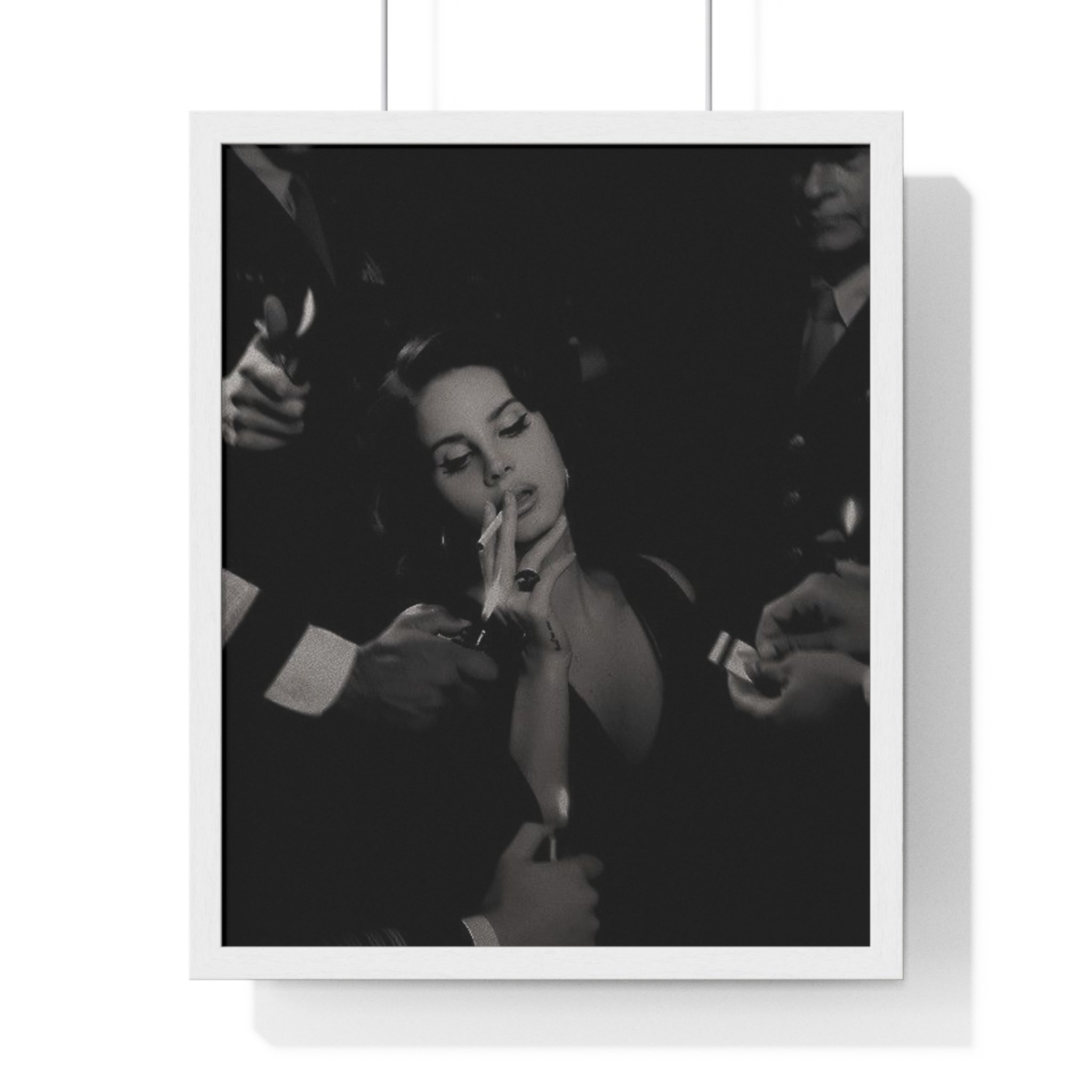 Vintage Black and White Jazz Lounge Framed Poster