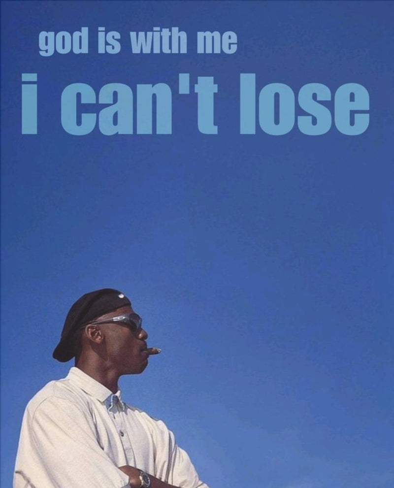 God Is With Me, I Can't Lose – Faith-Poster
